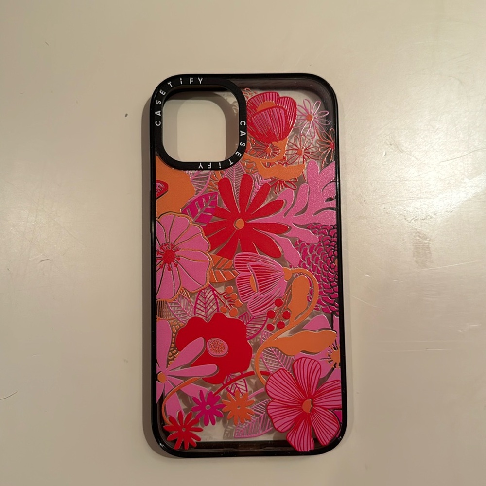 iPhone 13 CASETIFY case, flower print